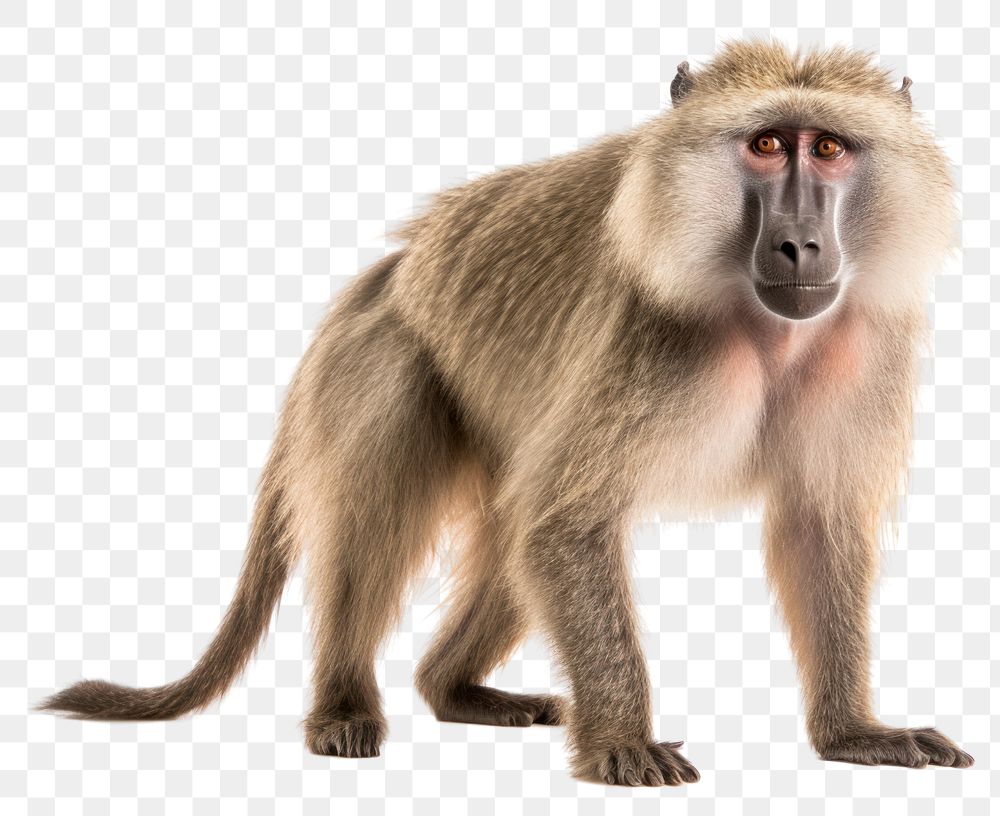 PNG  Wildlife animal mammal monkey. AI generated Image by rawpixel.