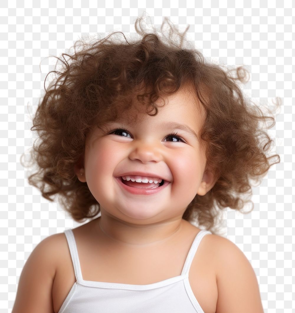 PNG Portrait laughing smile baby. 