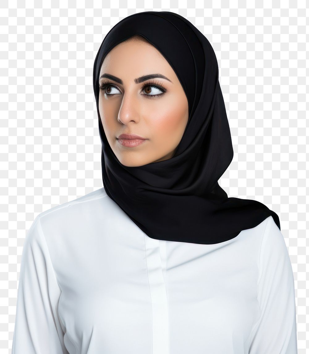 PNG Adult headscarf hairstyle outerwear. AI generated Image by rawpixel.