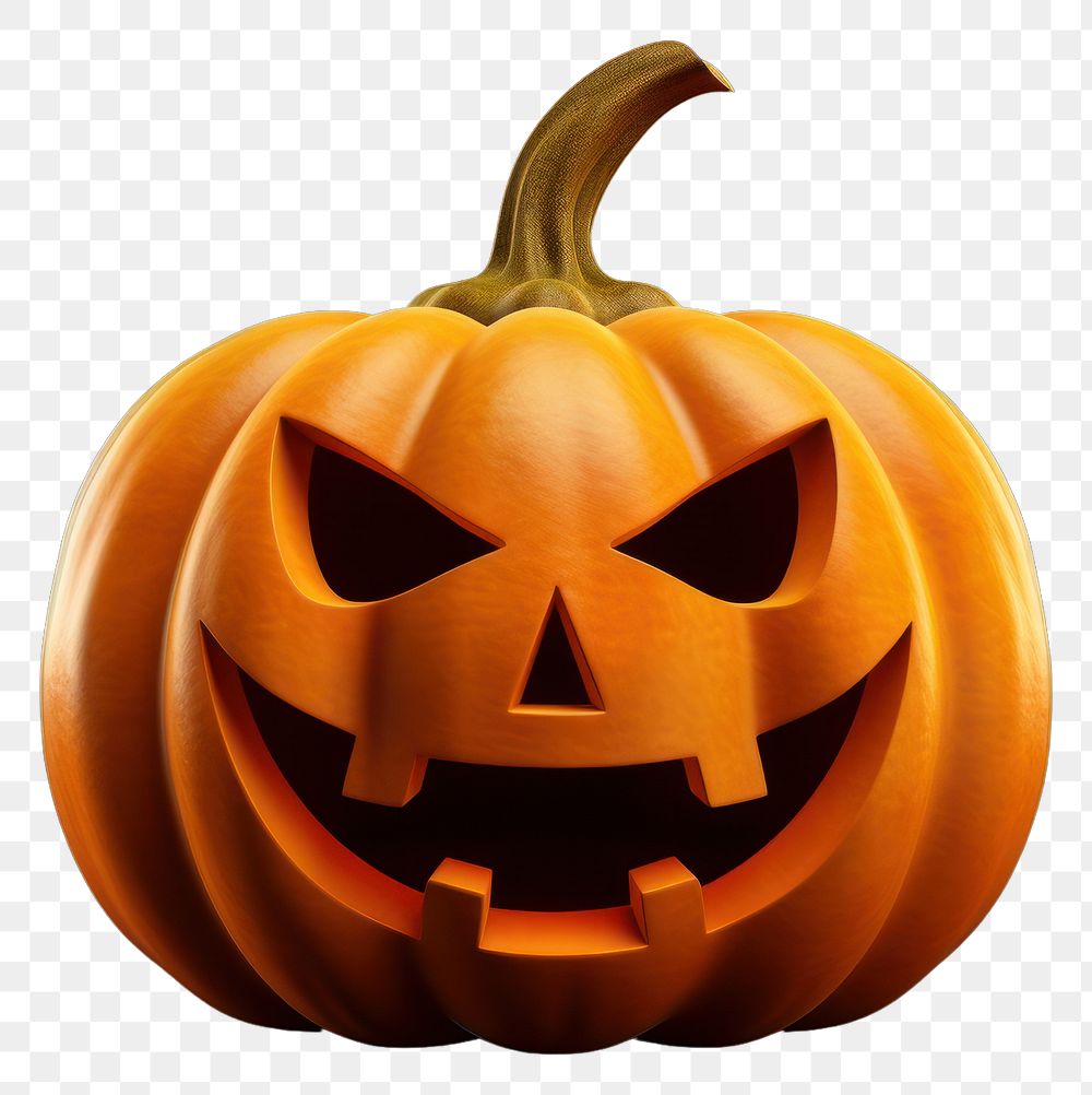 PNG Halloween pumpkin face anthropomorphic. AI generated Image by rawpixel.