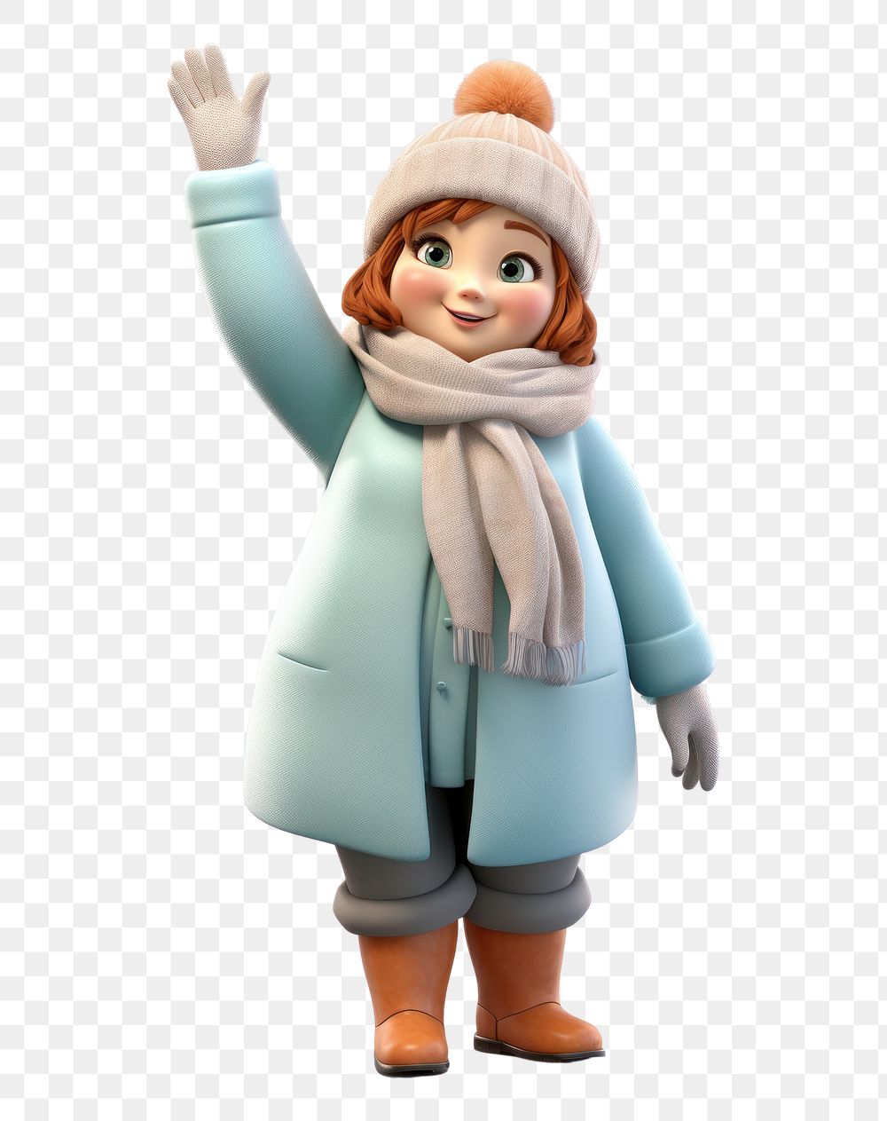 PNG Figurine cartoon winter adult. AI generated Image by rawpixel.