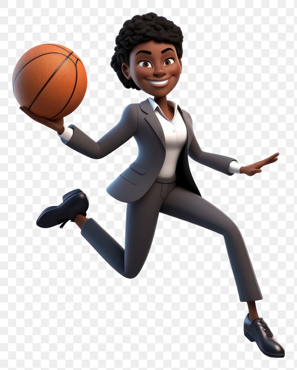 PNG Basketball cartoon sports adult. AI generated Image by rawpixel.