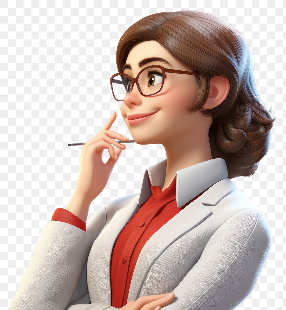 PNG Smiling cartoon adult woman. AI generated Image by rawpixel.