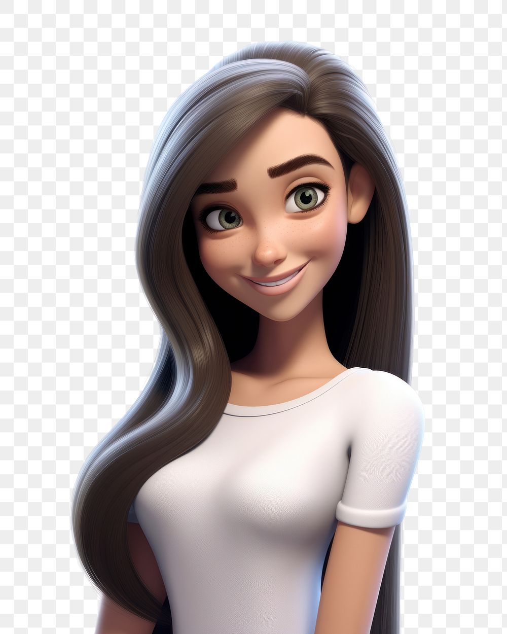 PNG Smiling cartoon women adult. AI generated Image by rawpixel.