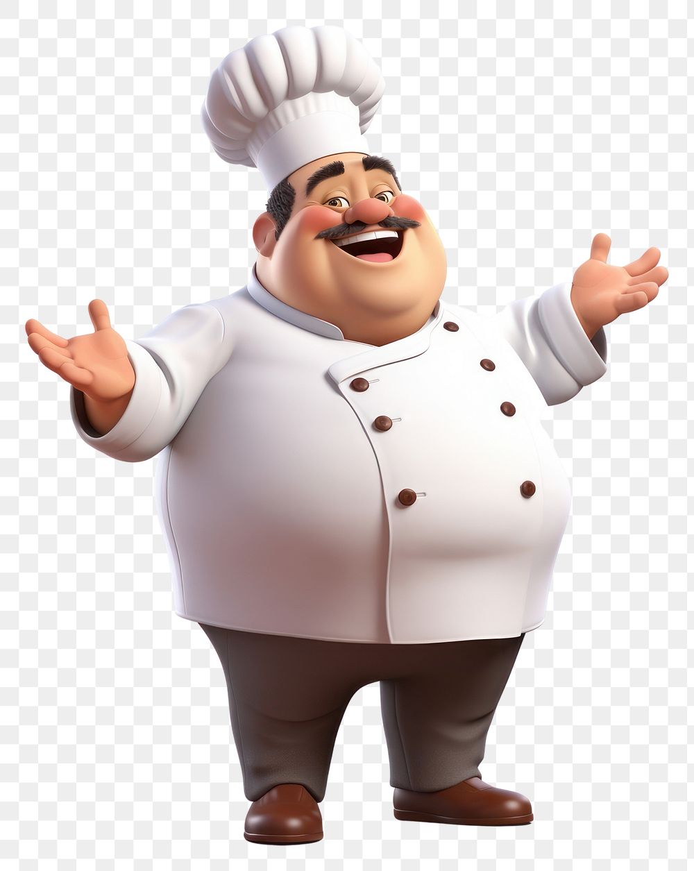 PNG Cartoon chef white background happiness. AI generated Image by rawpixel.