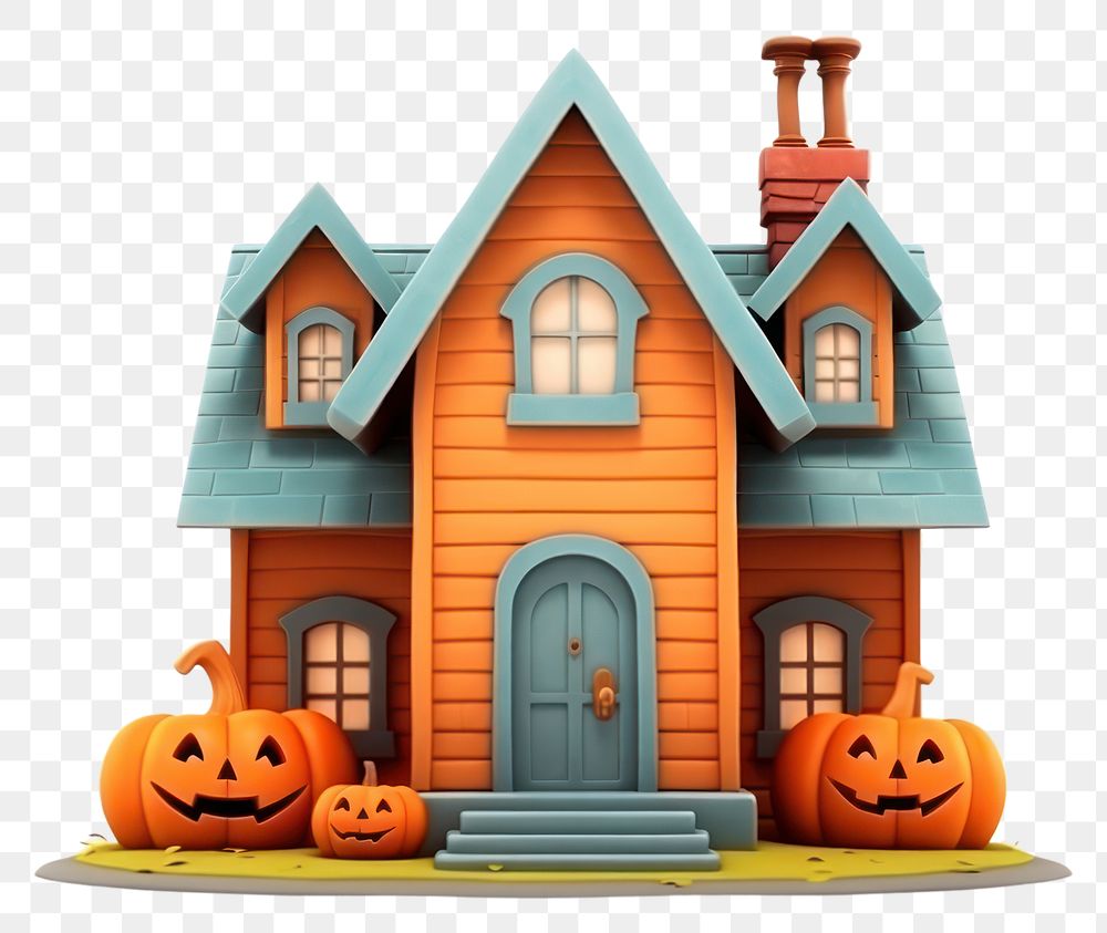 PNG House architecture halloween building. AI generated Image by rawpixel.