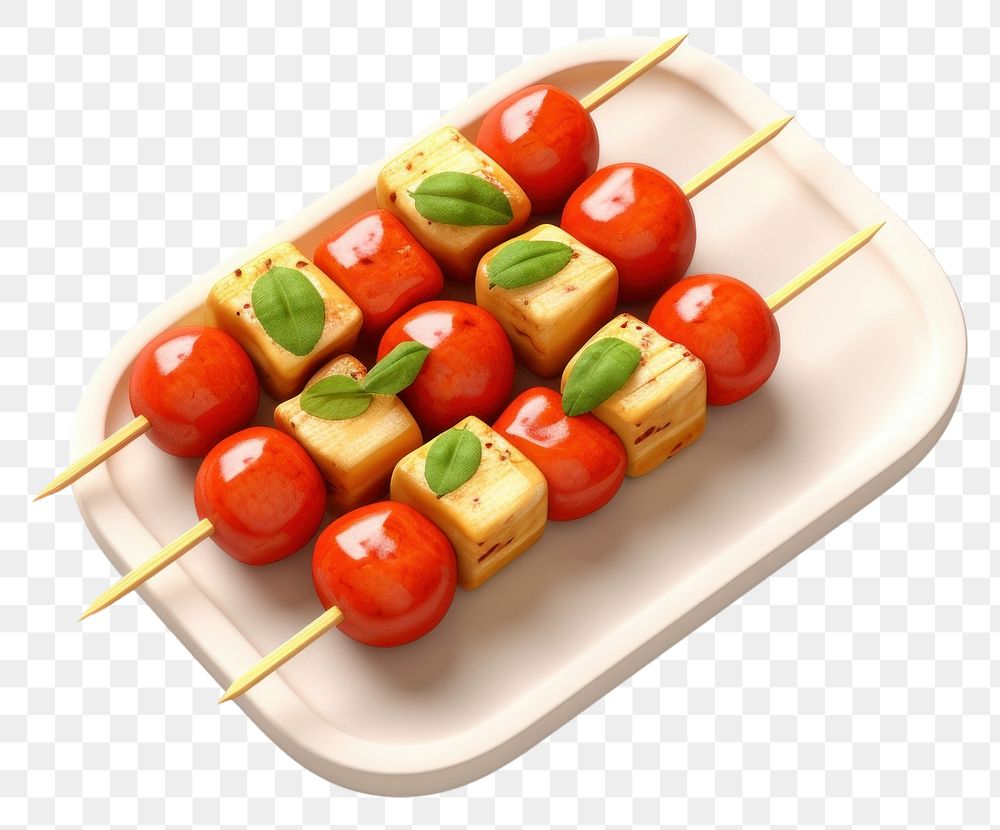 PNG Tomato kebab plate food. AI generated Image by rawpixel.