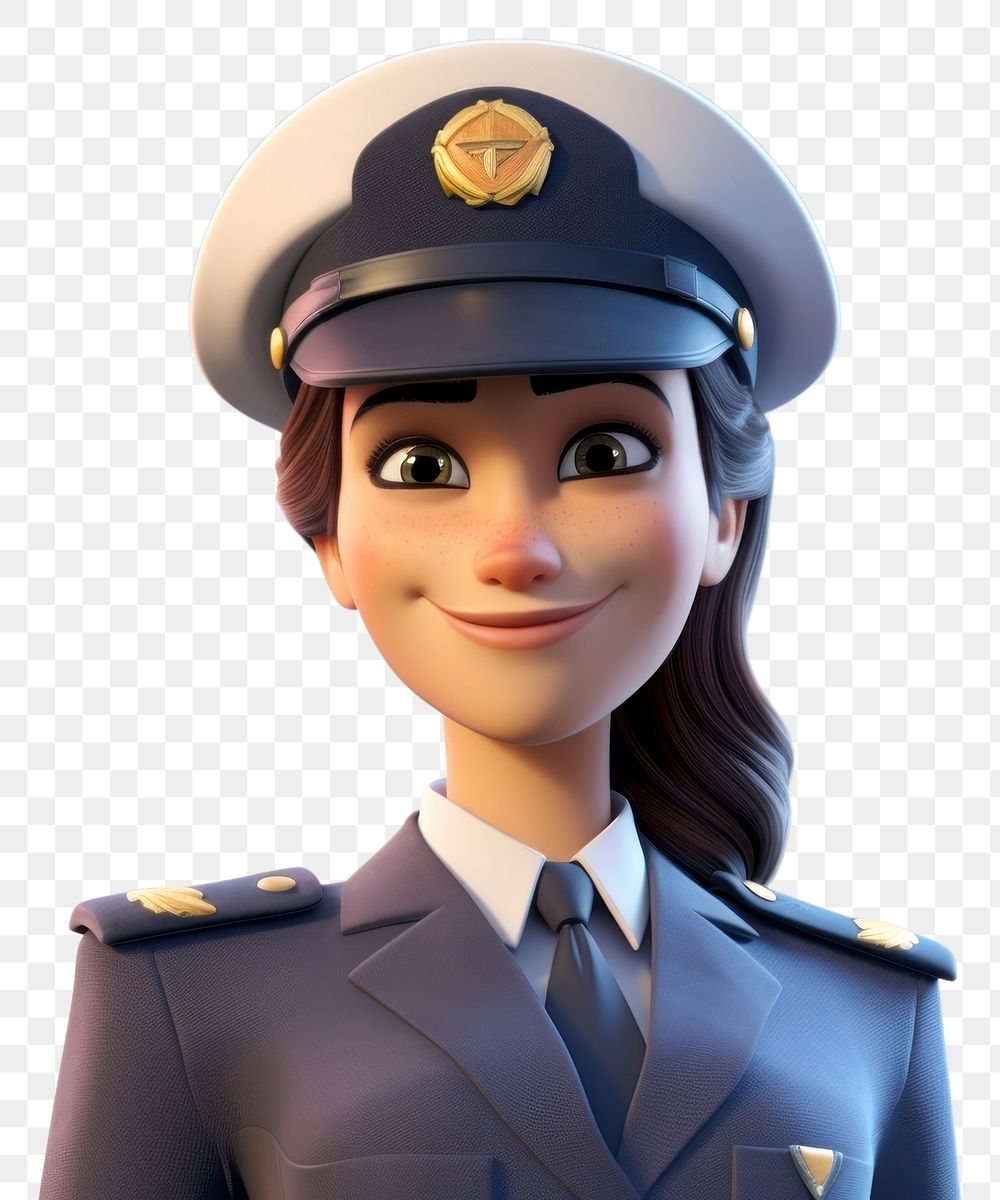 PNG Cartoon captain female adult. AI generated Image by rawpixel.