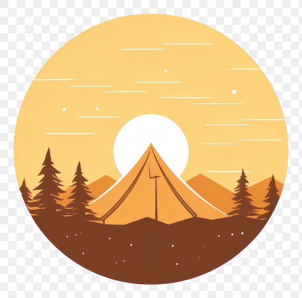 PNG Outdoors camping nature tranquility transparent background