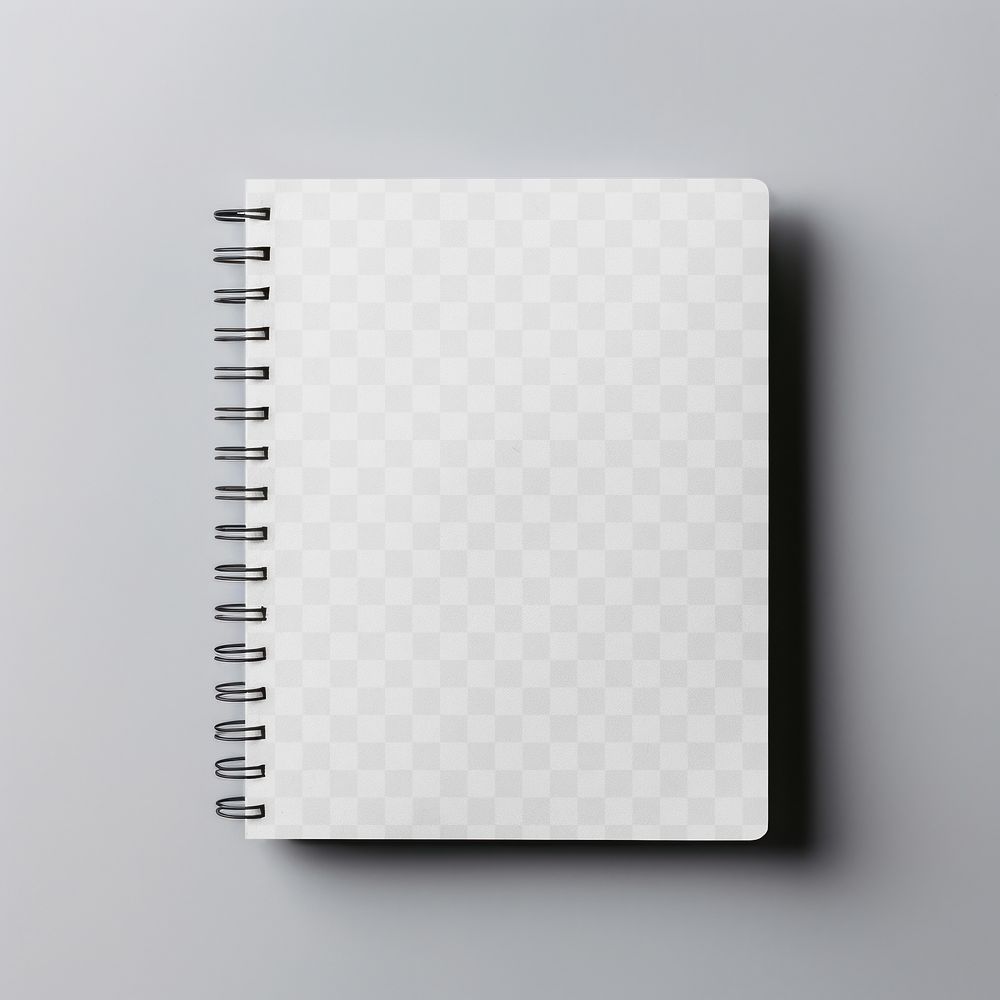 Ring notebook, png transparent mockup