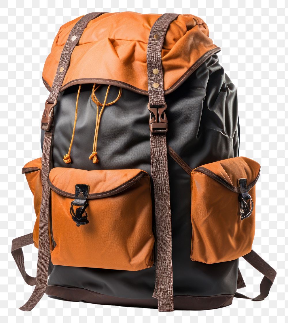PNG Backpack bag suitcase outdoors transparent background