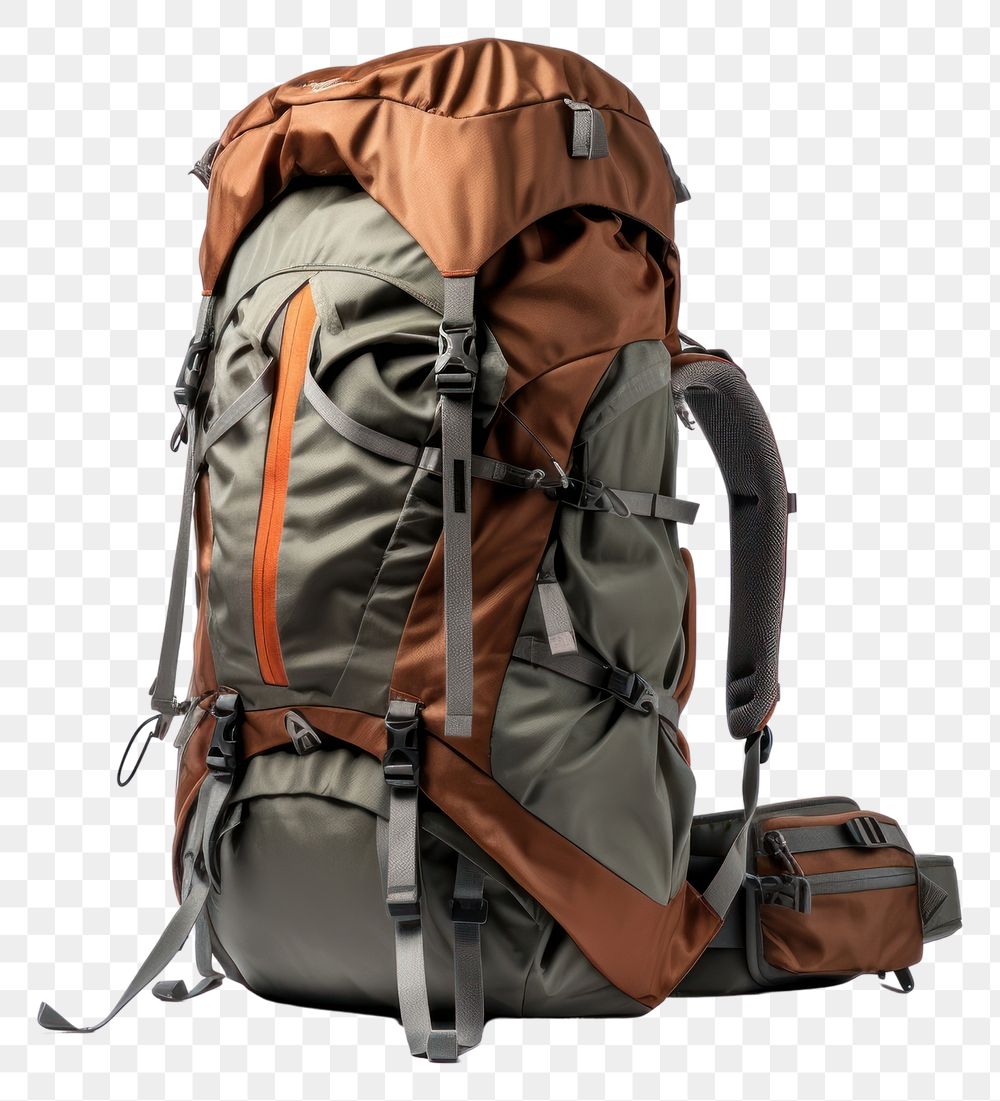 PNG Backpack bag backpacking accessories transparent background