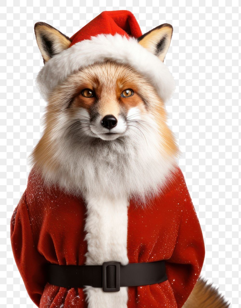 PNG Fox christmas costume mammal. AI generated Image by rawpixel.