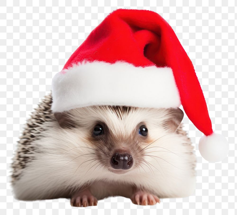 PNG Hedgehog christmas mammal animal. AI generated Image by rawpixel.