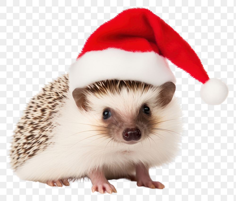 PNG Hedgehog christmas animal mammal. AI generated Image by rawpixel.
