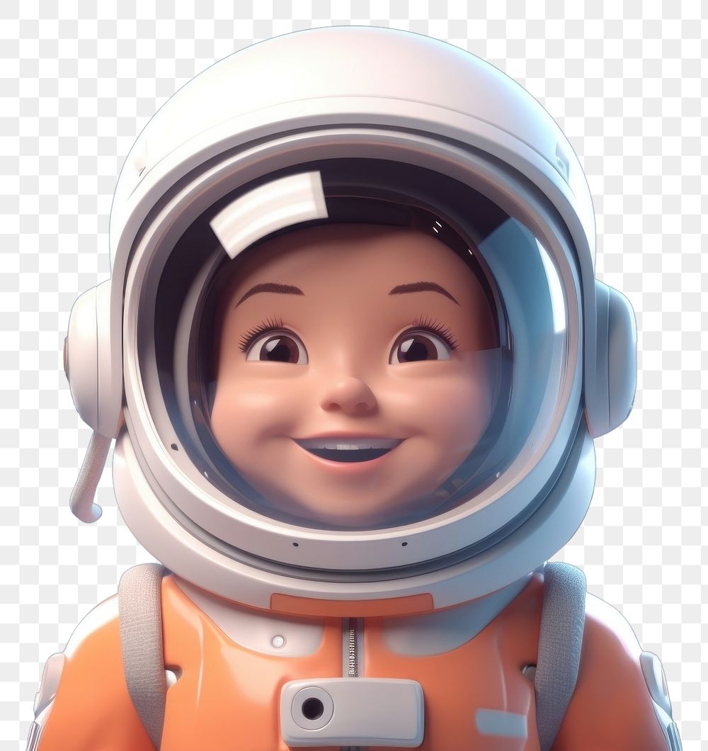 PNG Astronaut smiling cute technology. AI generated Image by rawpixel.
