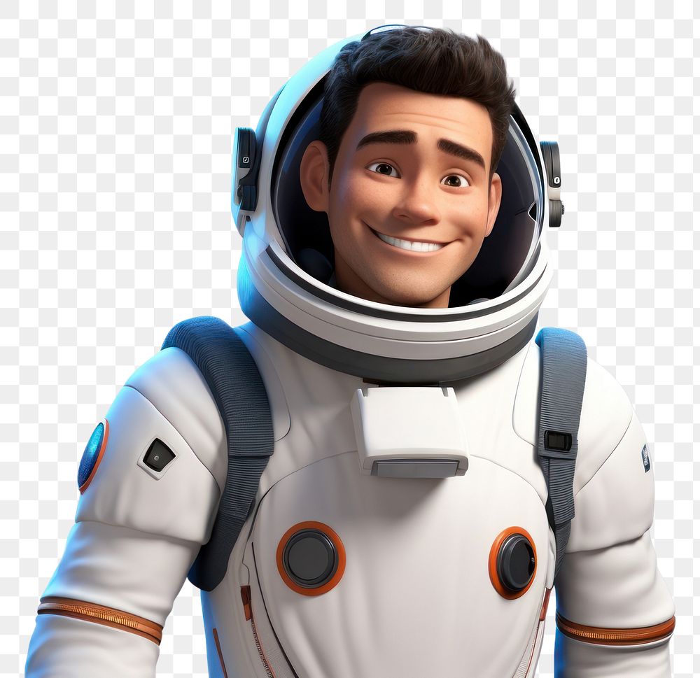 PNG Astronaut smiling technology futuristic. AI generated Image by rawpixel.