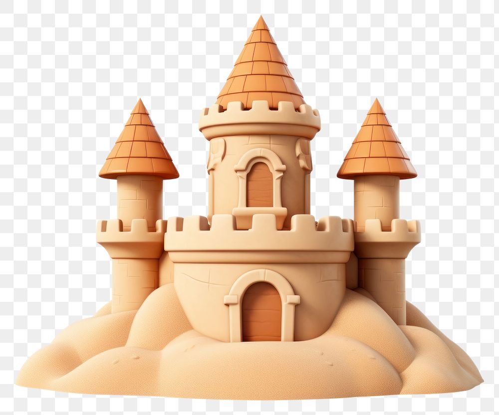 PNG Architecture sandcastle building cartoon. AI generated Image by rawpixel.