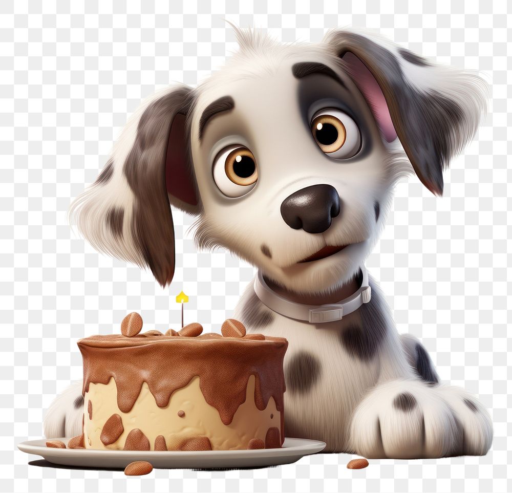 PNG Cake dog dessert cartoon. AI generated Image by rawpixel.