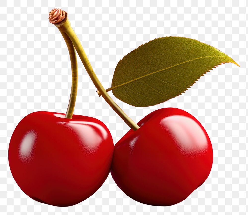 PNG Cherry fruit plant food. AI generated Image by rawpixel.