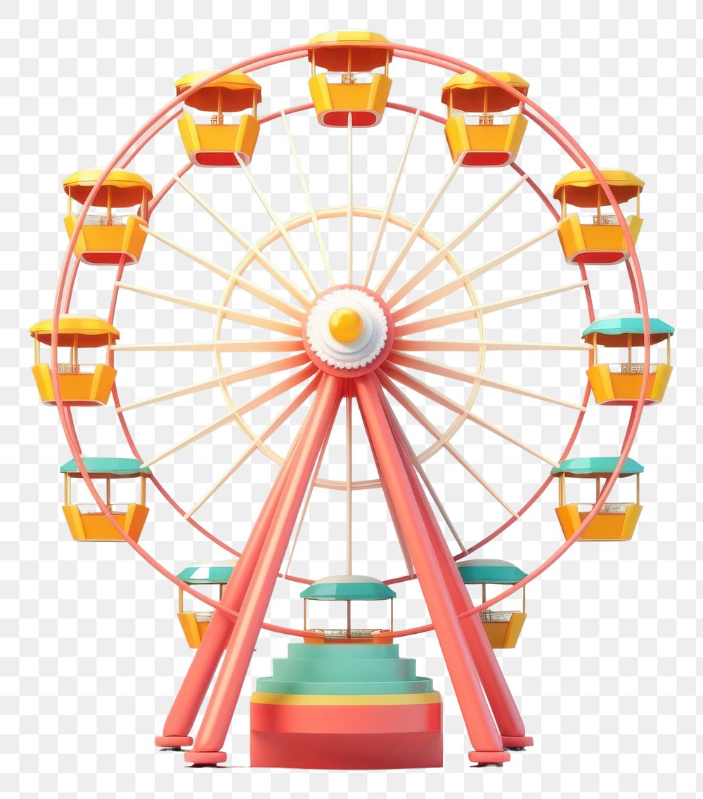 PNG Wheel fun ferris wheel recreation. AI generated Image by rawpixel.
