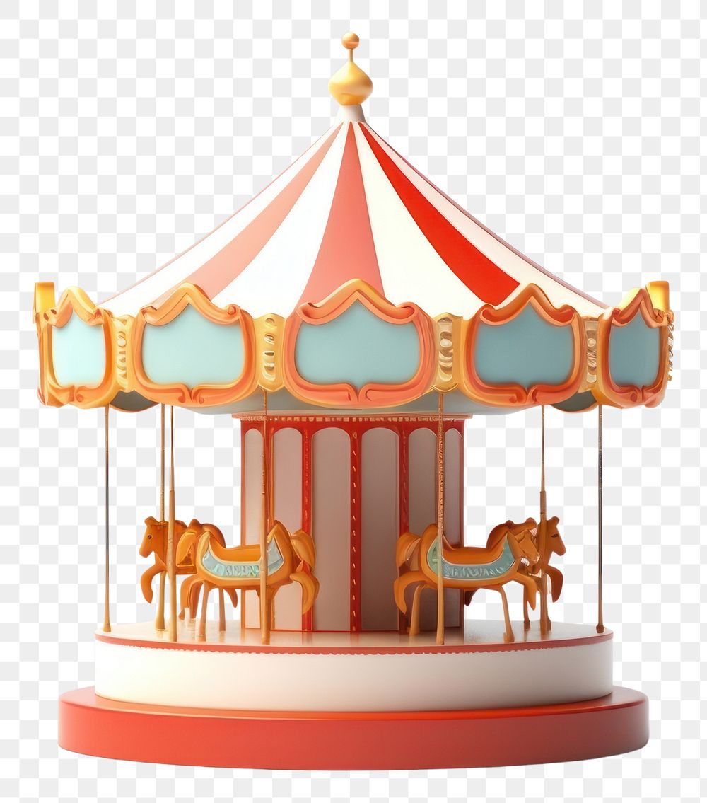 PNG Carousel merry-go-round representation recreation. AI generated Image by rawpixel.