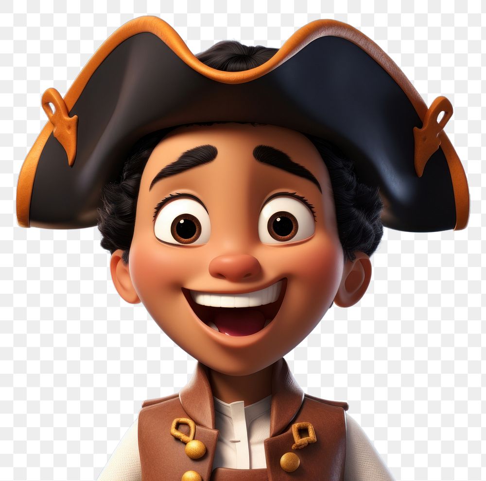 PNG Cartoon pirate face happiness. AI generated Image by rawpixel.