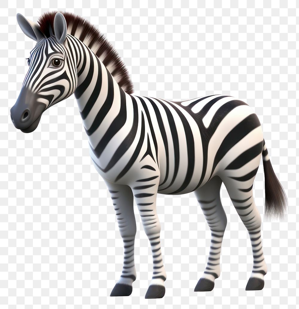 PNG Zebra wildlife cartoon animal.
