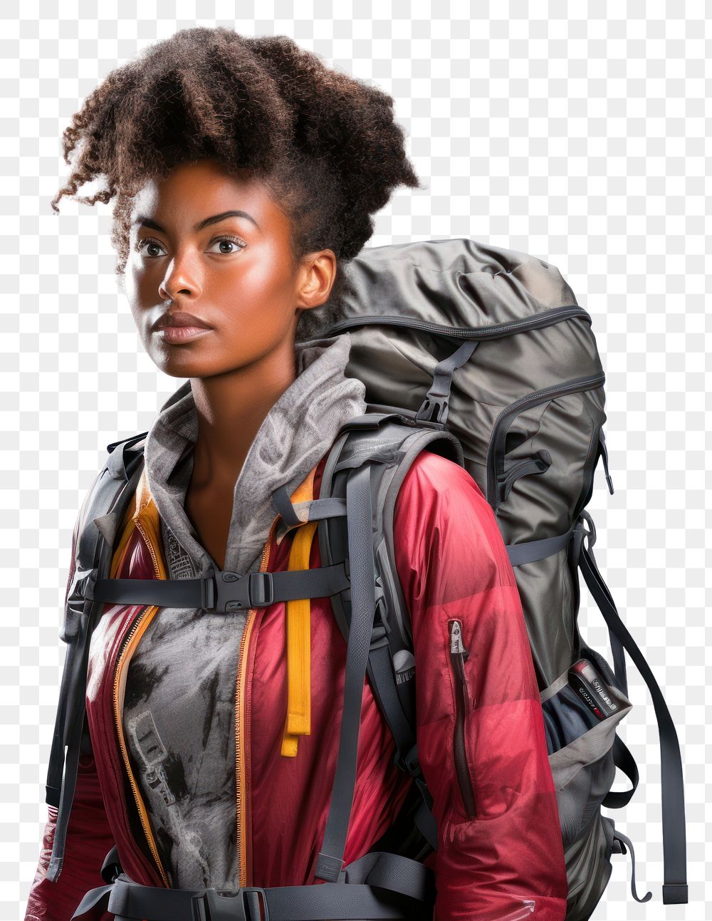 PNG Backpack jacket bag transparent background