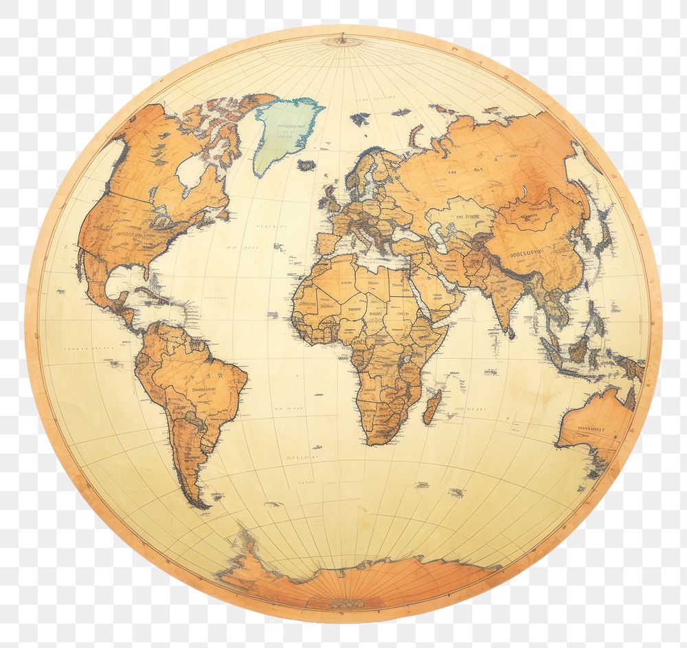 PNG Globe map planet world transparent background