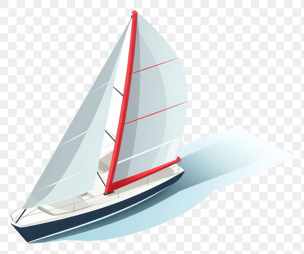 PNG Sailboat watercraft vehicle yacht transparent background