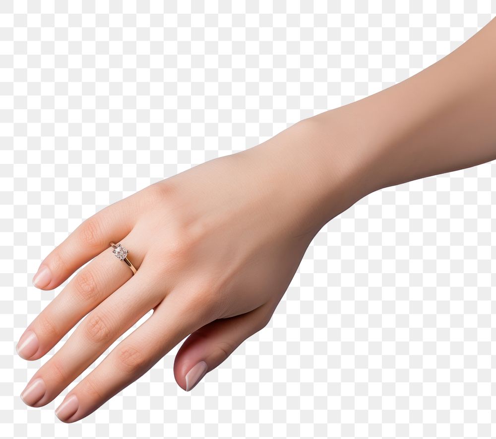 PNG Jewelry diamond finger hand. AI generated Image by rawpixel.