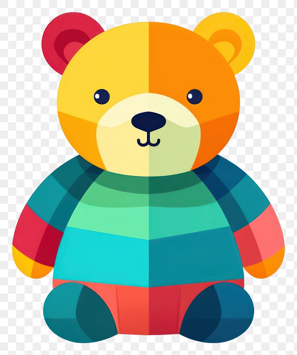 PNG Plush cute bear toy transparent background