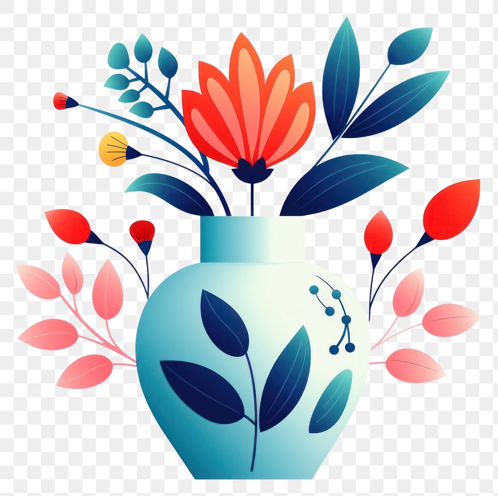 PNG  Vase art creativity decoration. AI generated Image by rawpixel.