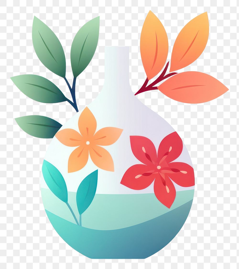 PNG  Vase decoration creativity container. AI generated Image by rawpixel.