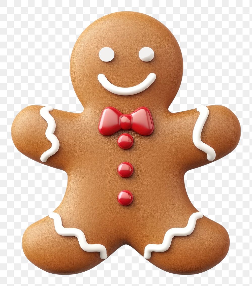 PNG Gingerbread christmas dessert cookie. AI generated Image by rawpixel.