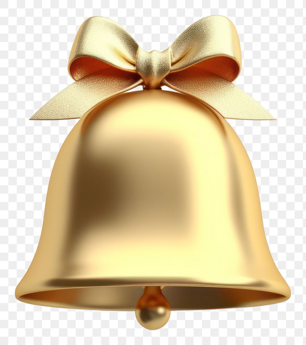 PNG Bell christmas gold white background. AI generated Image by rawpixel.