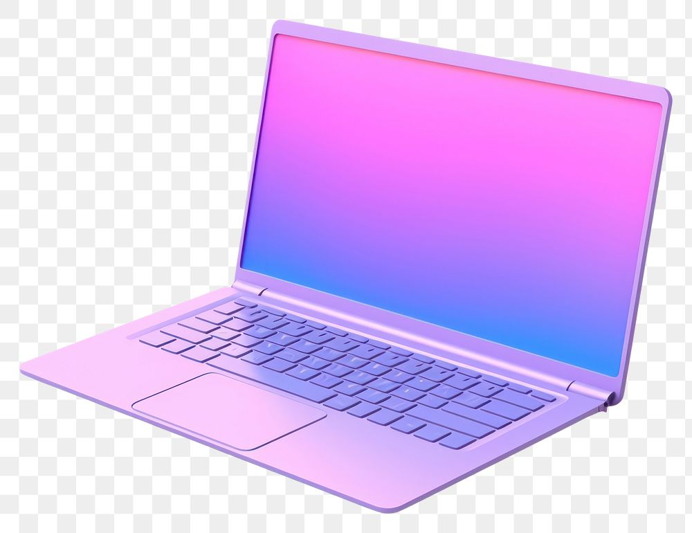 PNG Laptop computer purple  