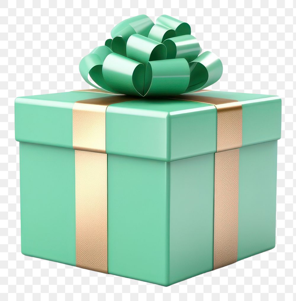 PNG Present green gift christmas present. AI generated Image by rawpixel.