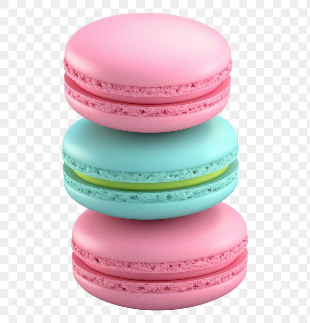 PNG Macarons food pink white background. AI generated Image by rawpixel.