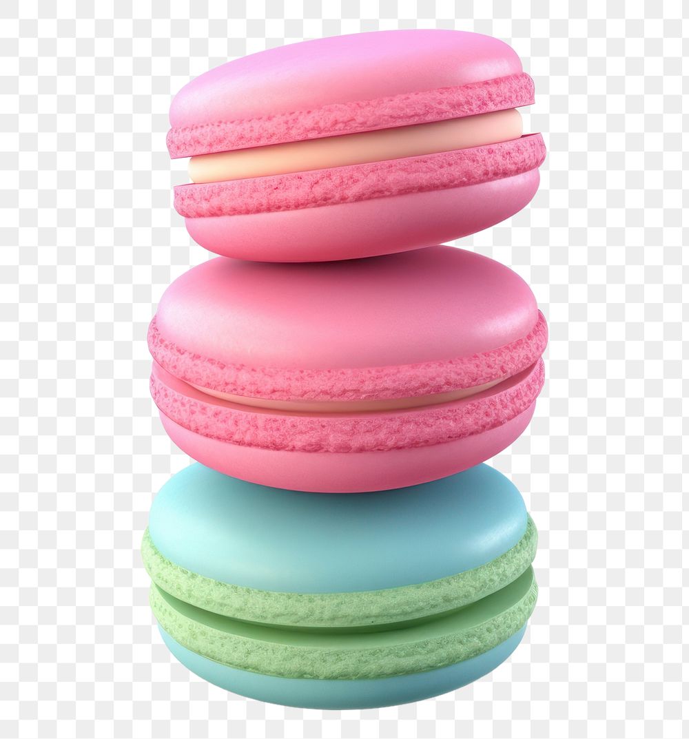 PNG Macarons food pink white background. AI generated Image by rawpixel.