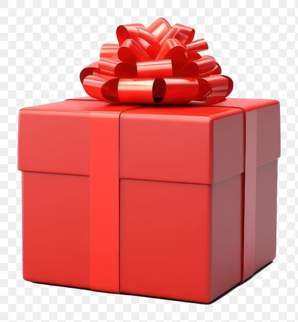 PNG Present gift box red. AI generated Image by rawpixel.