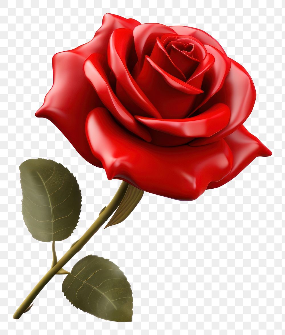 PNG Red rose flower. AI generated Image by rawpixel.