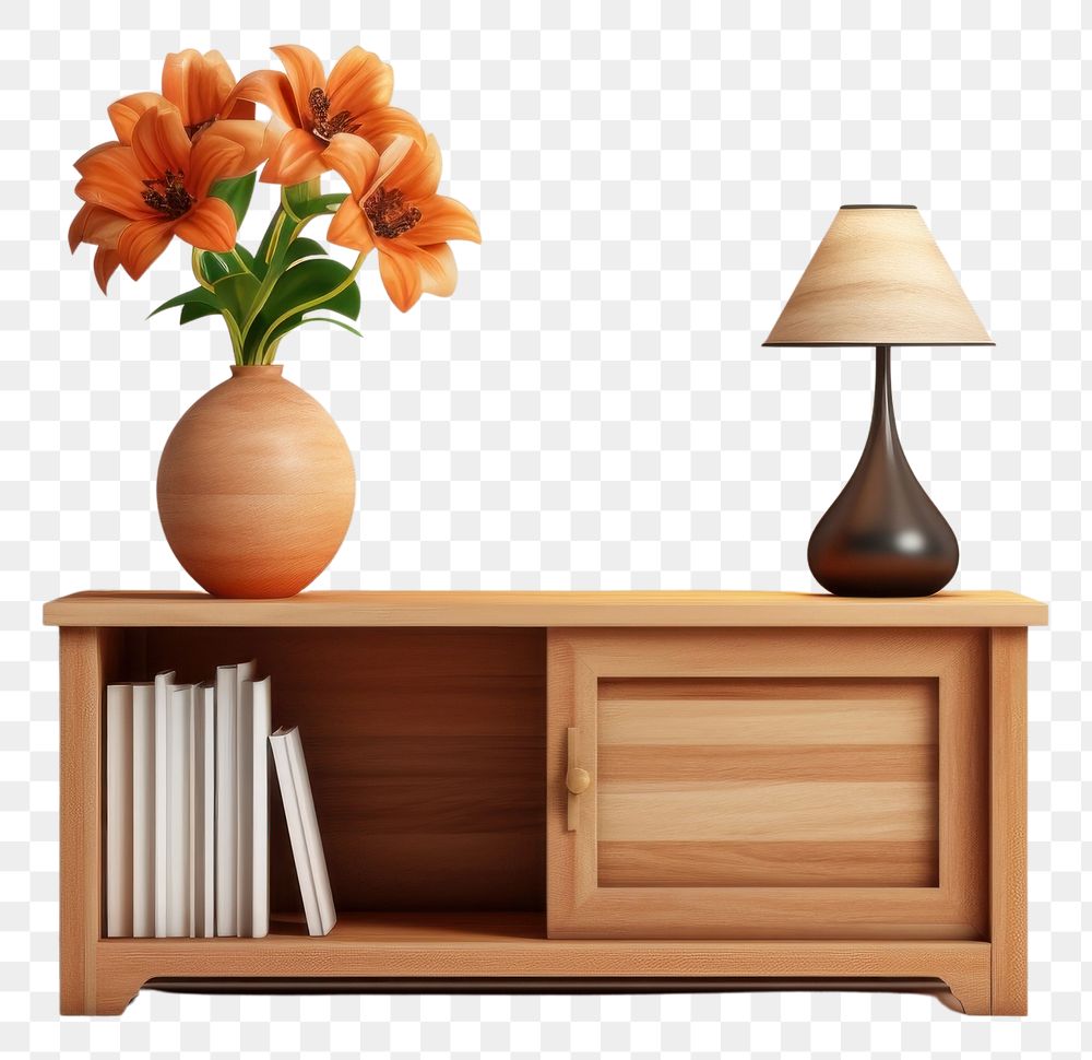 PNG Flower lamp furniture sideboard