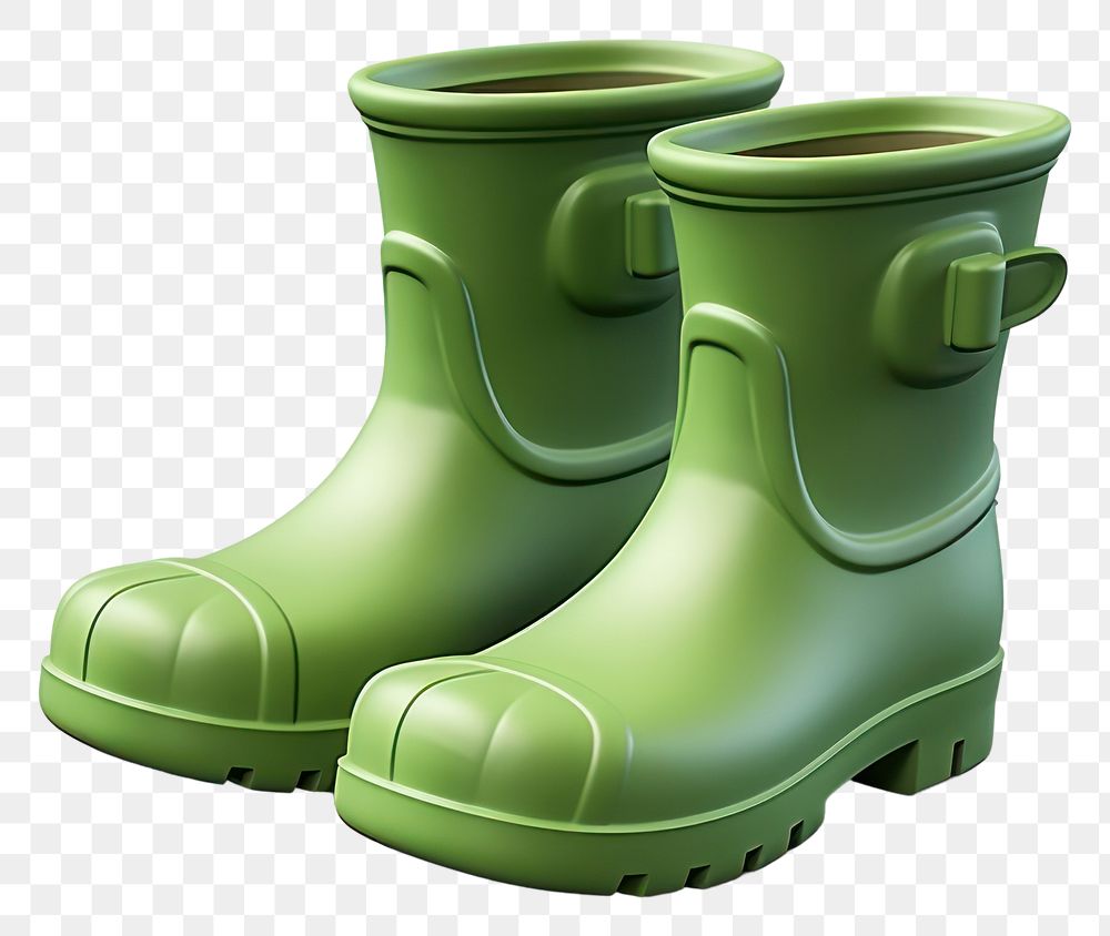PNG Farmer boots footwear green clothing. AI generated Image by rawpixel.