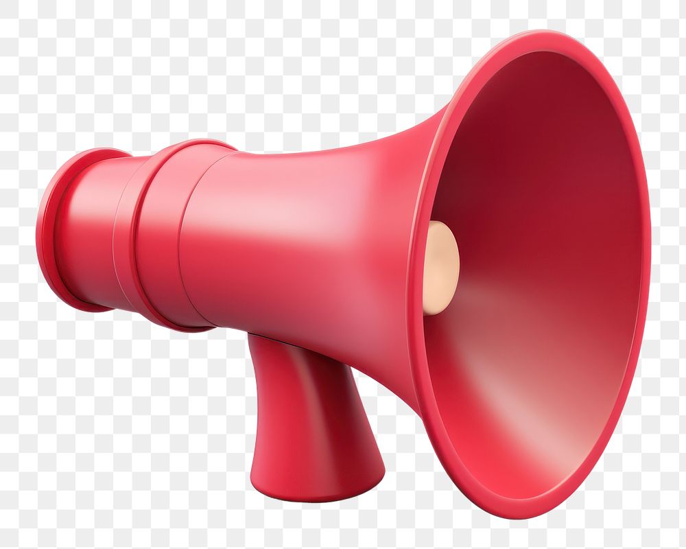 PNG Red megaphone white background electronics technology. AI generated Image by rawpixel.