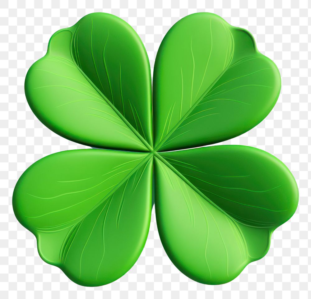 PNG Leaf clover green transparent background. AI generated Image by rawpixel.