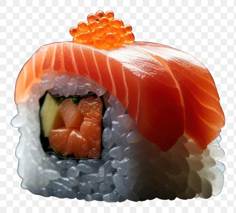 PNG Sushi food rice freshness. 