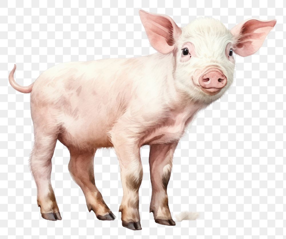 PNG Animal mammal boar pig. AI generated Image by rawpixel.