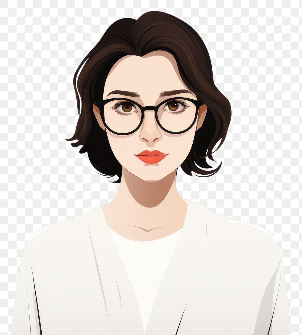 PNG Portrait glasses sketch adult. AI generated Image by rawpixel.